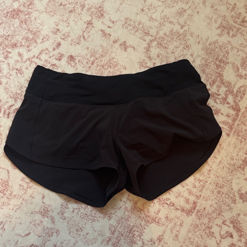 Women’s Lululemon Speed Up Black Athletic Shorts